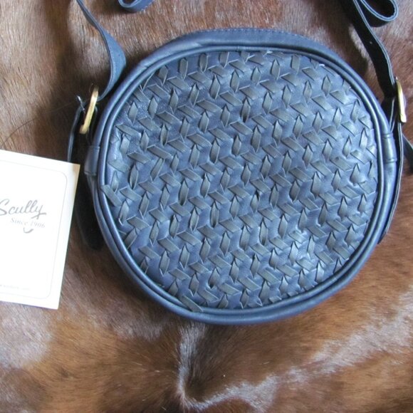 SCULLY  CANTEEN STYLE LEATHER CROSS BODY HANDBAG  GENUINE LEATHER - Picture 8 of 11